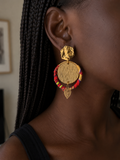 Boucles d’oreilles wax dorées Zuri