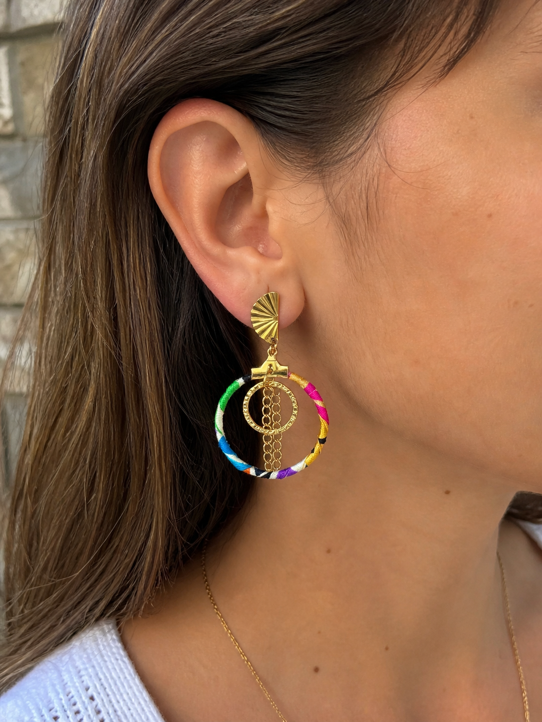 Boucle d’oreille Solara wax