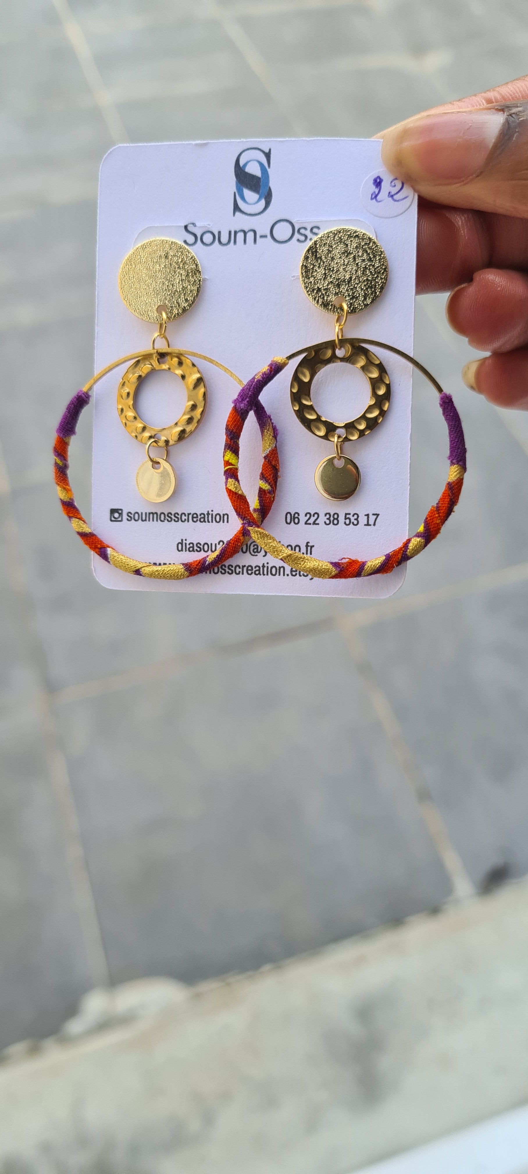 Boucles d'oreilles Nya