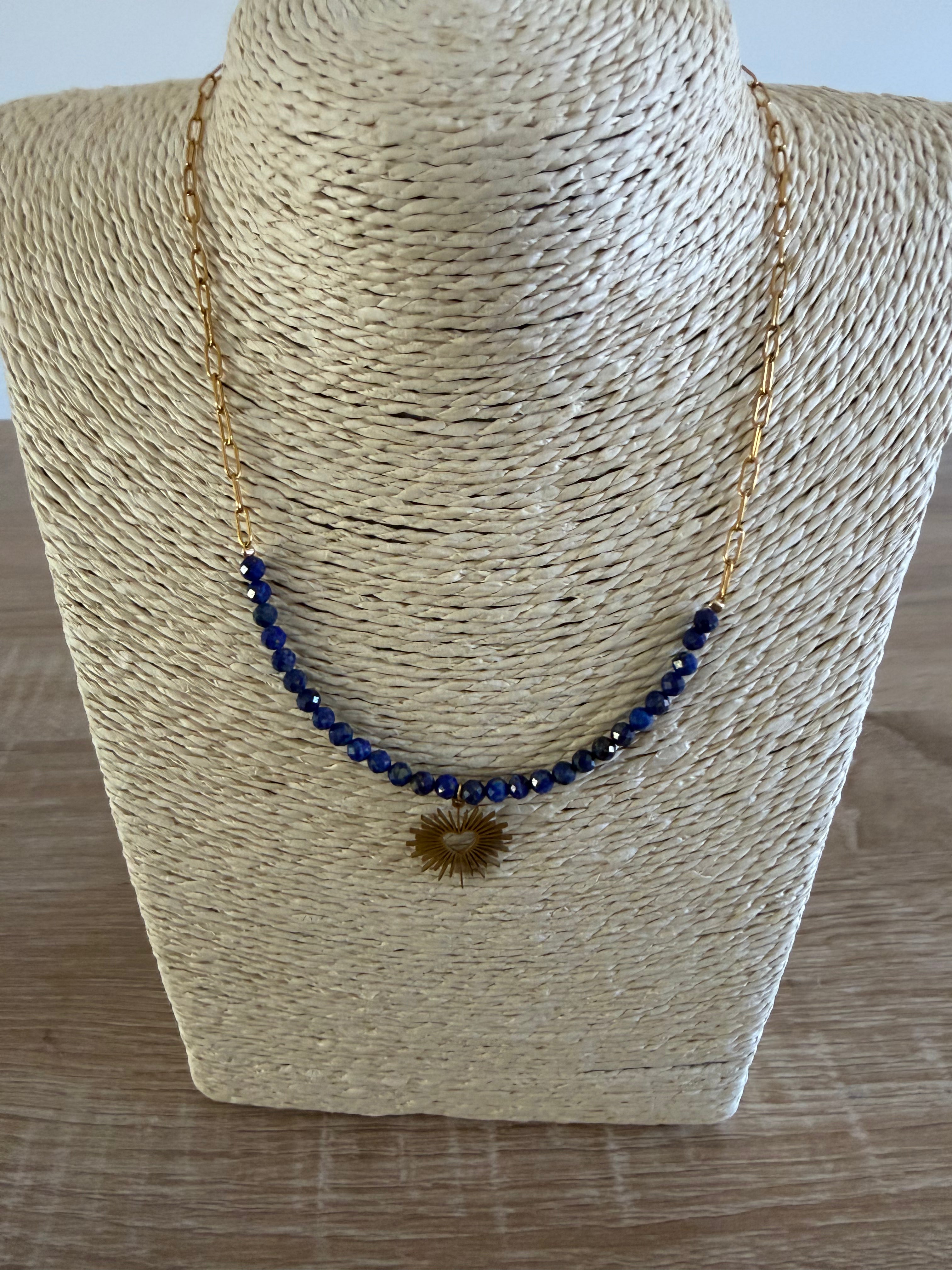 Collier céleste Lapis