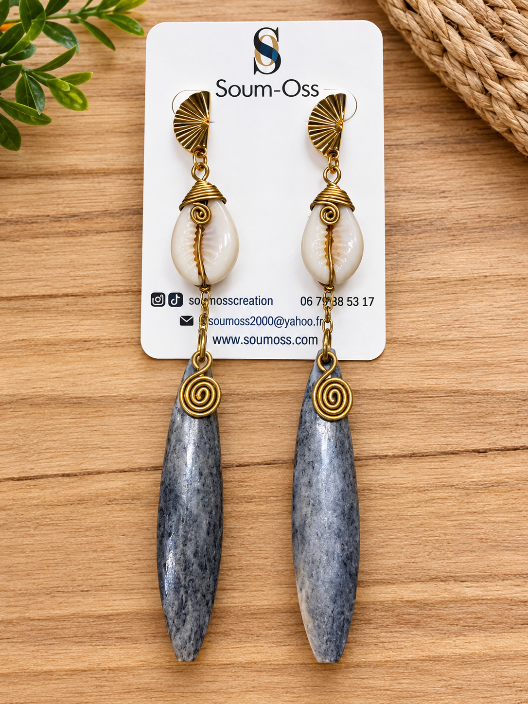 Boucles Cauris Éclat d’Afrique