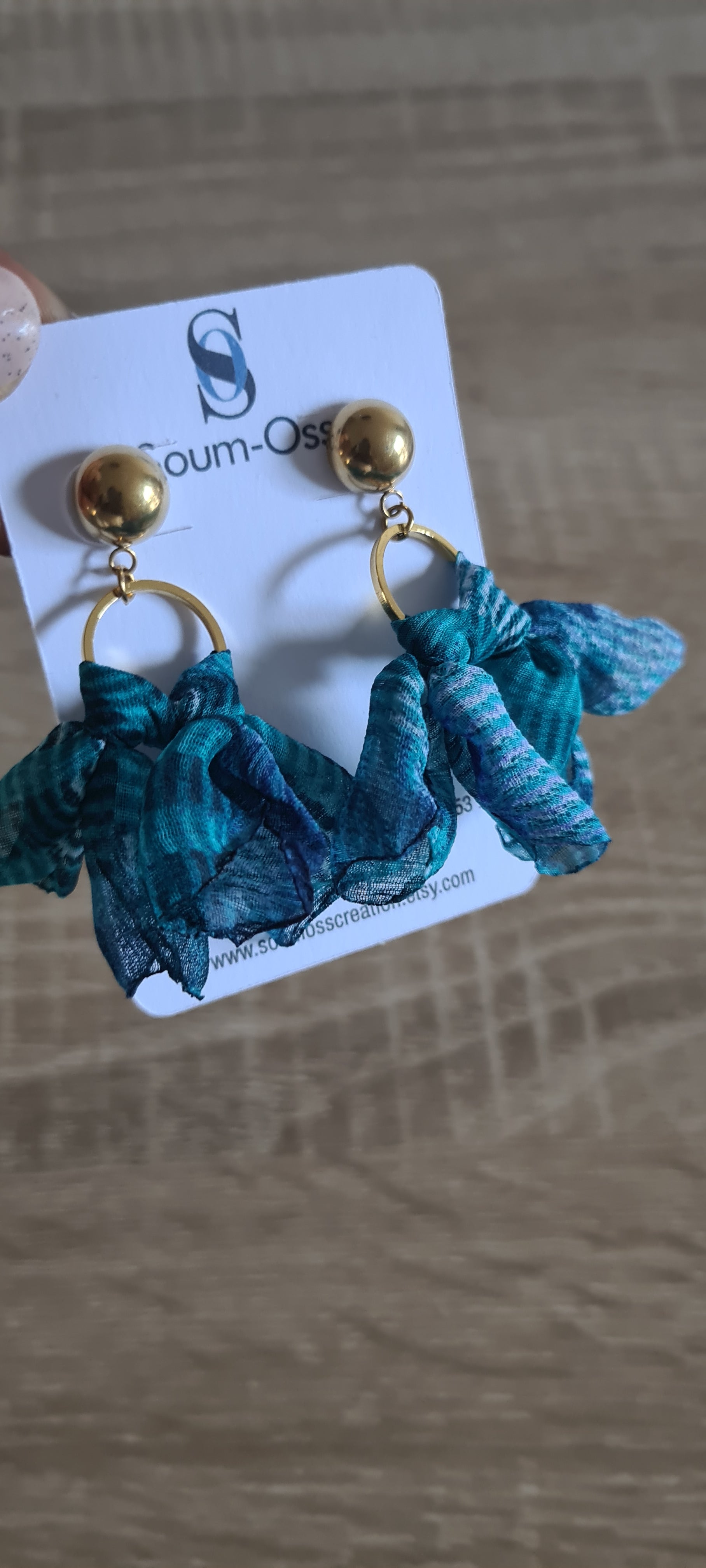 Boucles d'oreilles Foulard