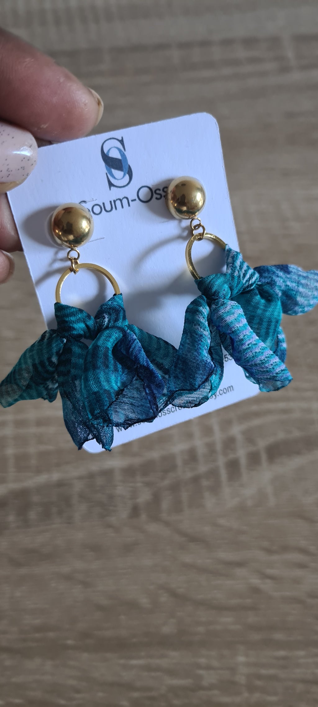 Boucles d'oreilles Foulard