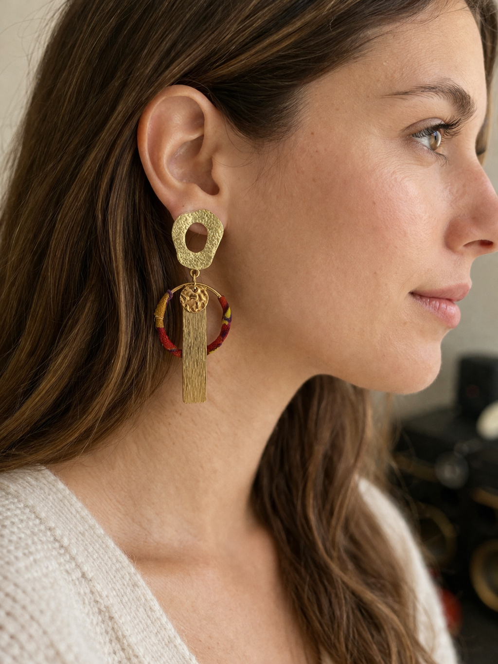 Boucles d'oreille Zina Wax