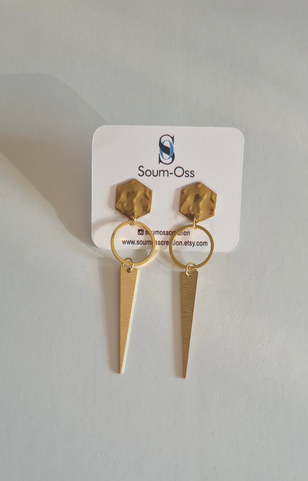 Boucles d’oreilles géométriques