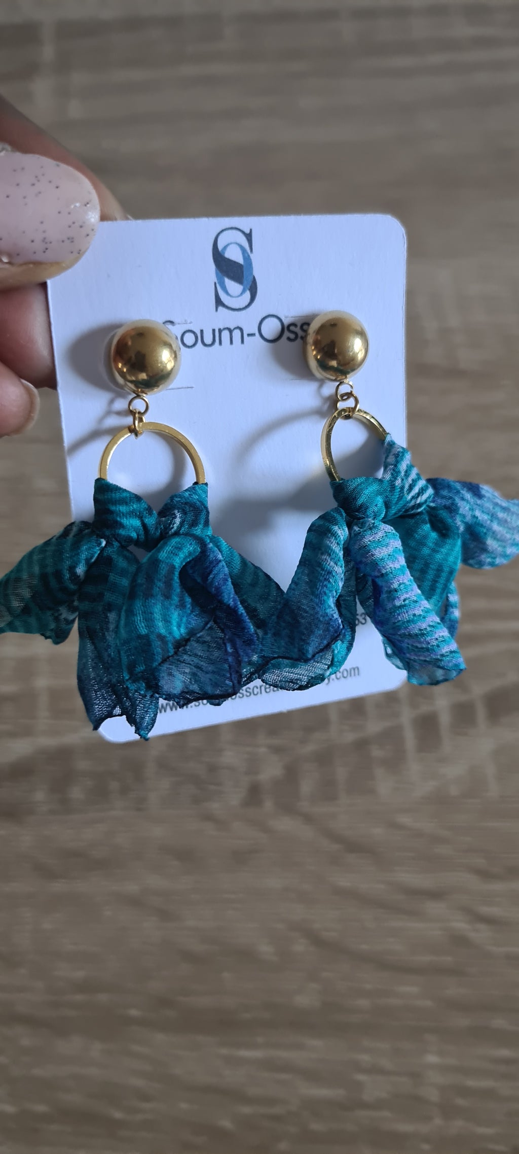 Boucles d'oreilles Foulard