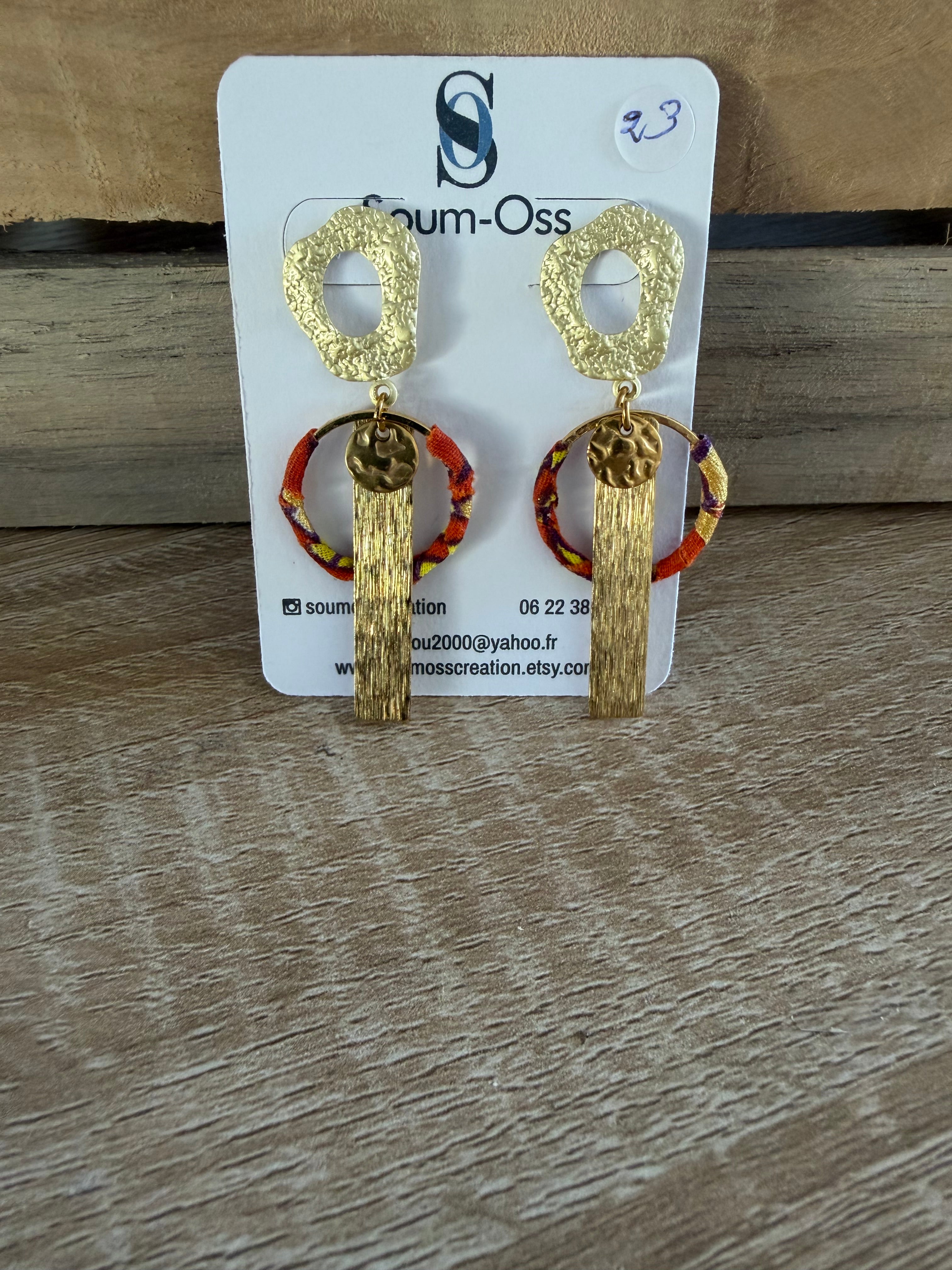 Boucles d'oreille Zina Wax