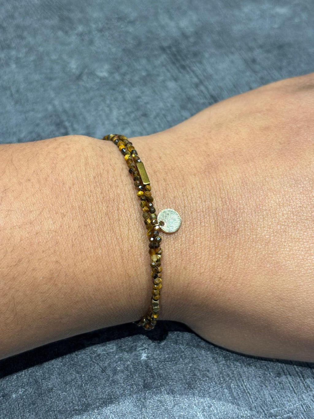 Bracelet multirang en pierre naturelle
