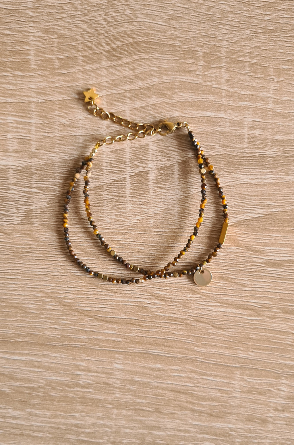 Bracelet multirang en pierre naturelle