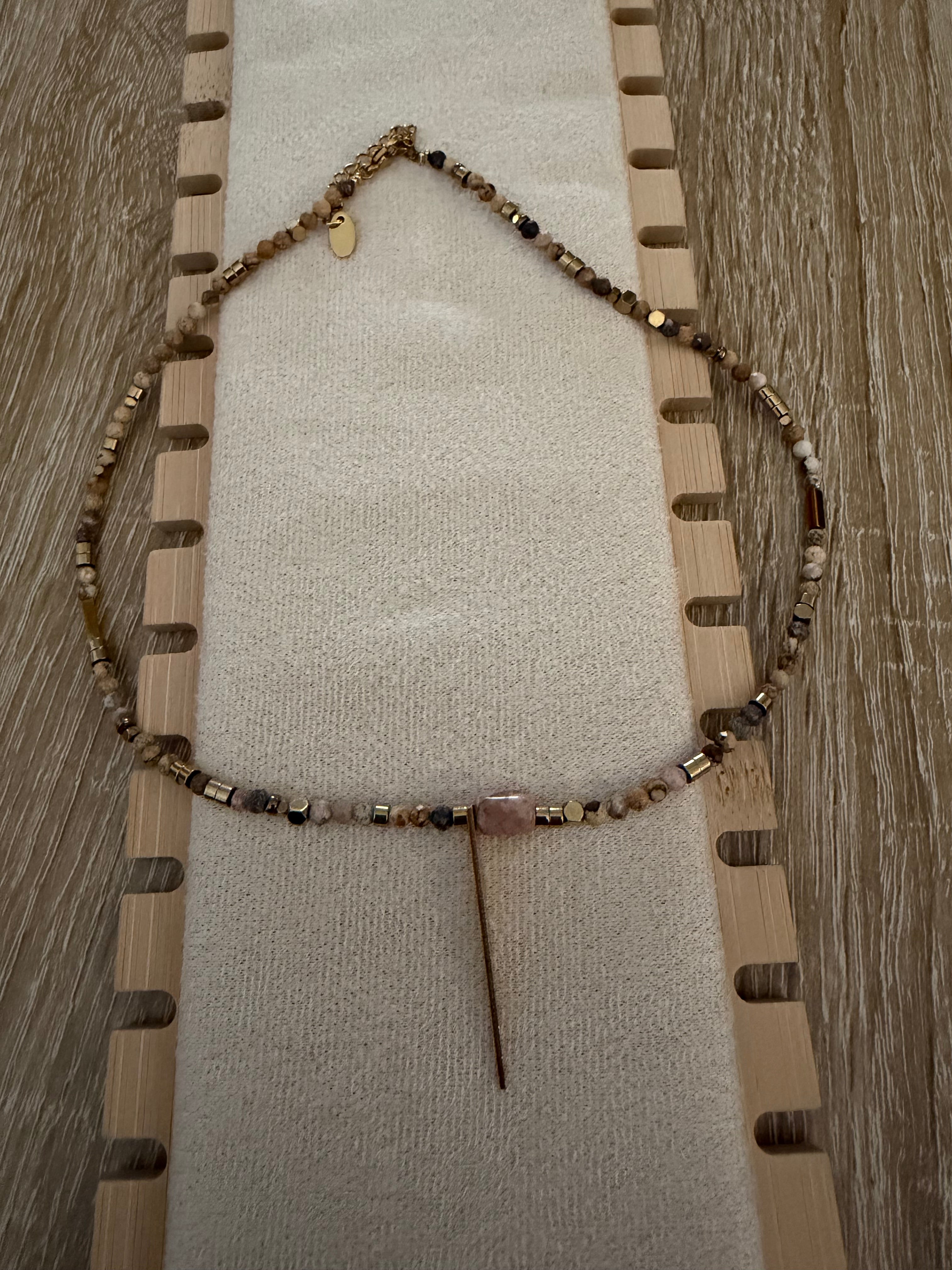Collier en Jaspe Naturel