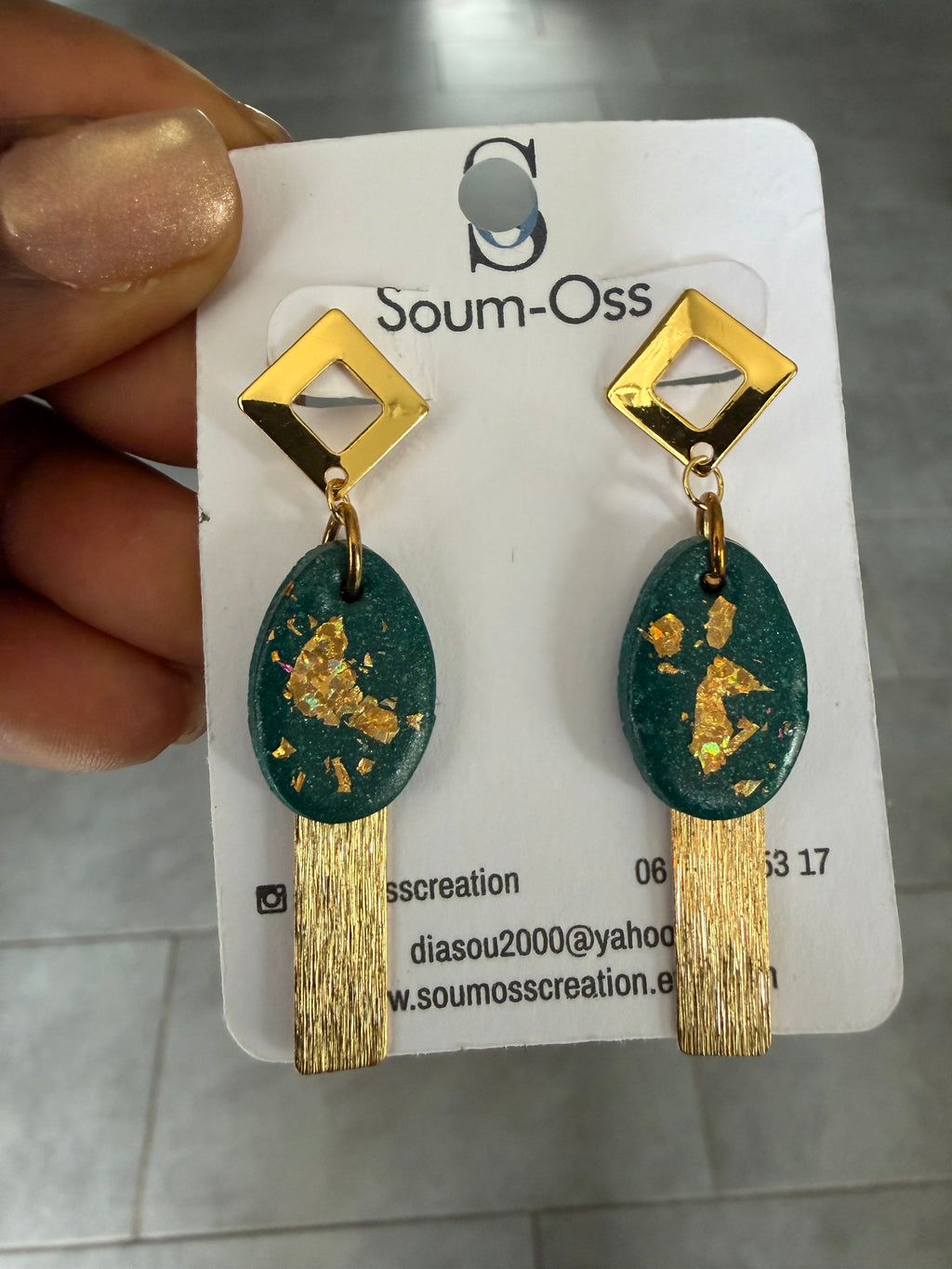Boucles d'oreilles artisanales