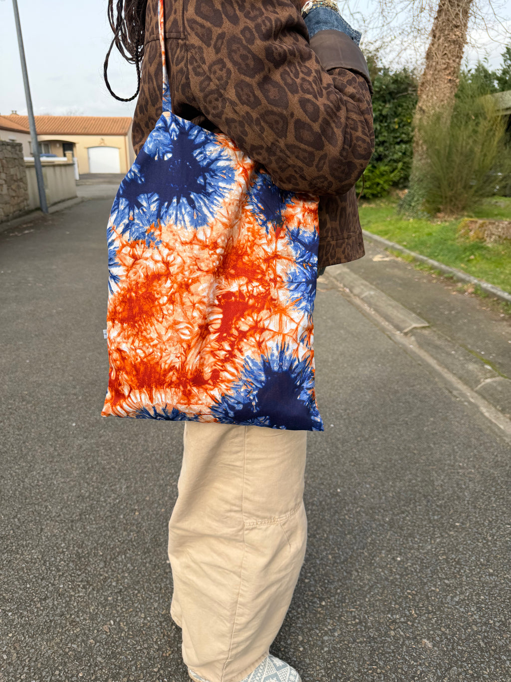 Tote bag en wax Soleil